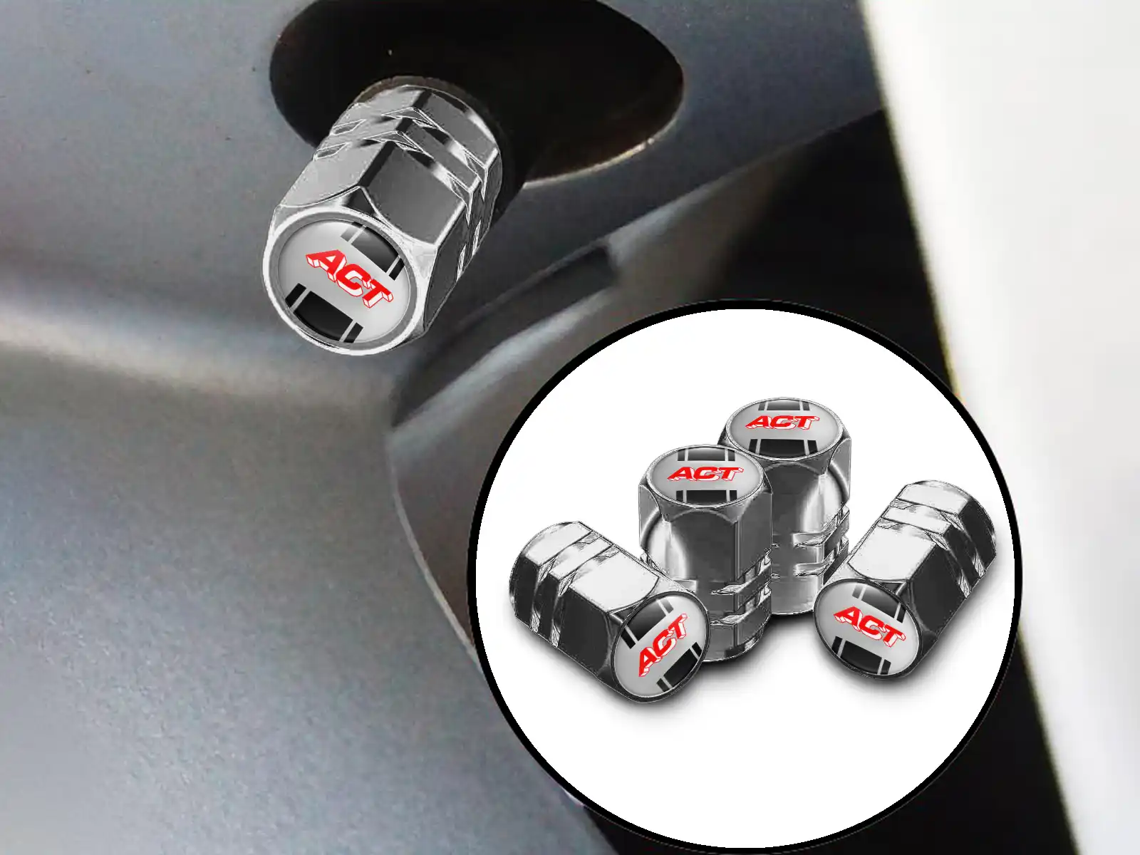 ACT Wheel Valve Stem Caps for SUVs Force